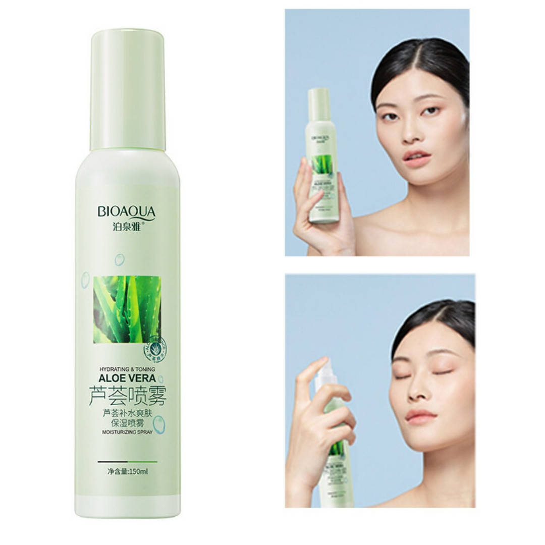 

Освежающий спрей для лица с алое bioaqua 150ml