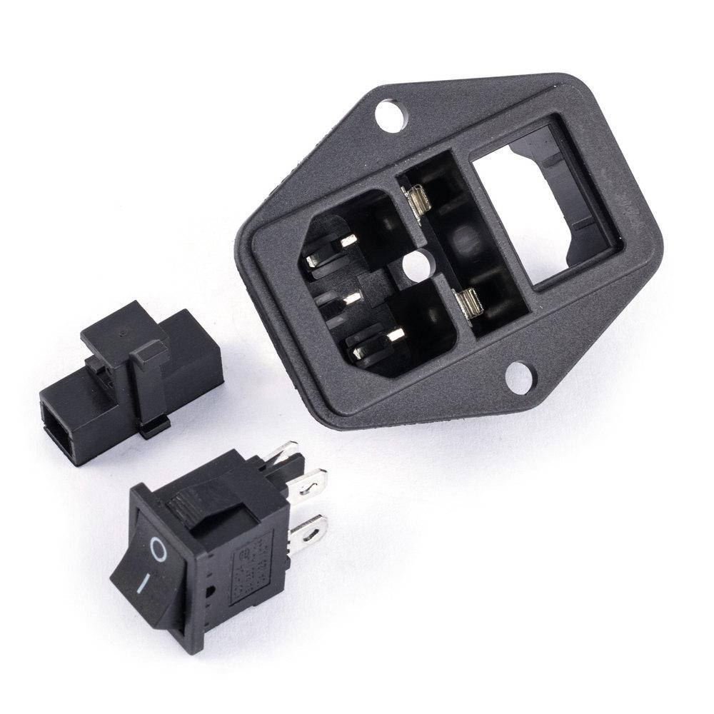 

KLS1-AS-303-1 (розетка питания AC с предохранителем и выключателем) KLS