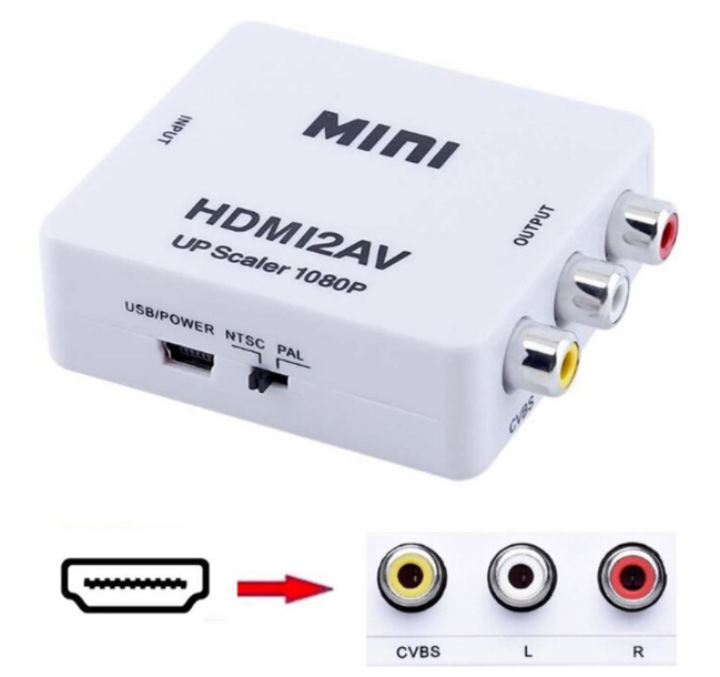

Конвертер HDMI на AV RCA тюльпан переходник адаптер 1080p