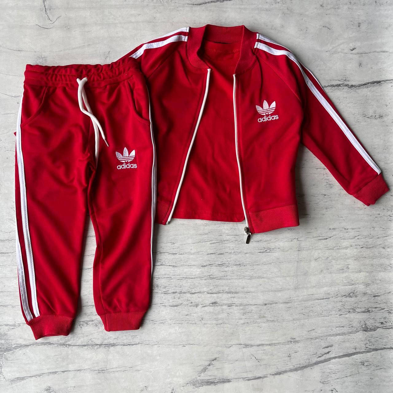 

Костюм на девочку тройка в стиле Adidas 15. Размер 110 см, 122 см