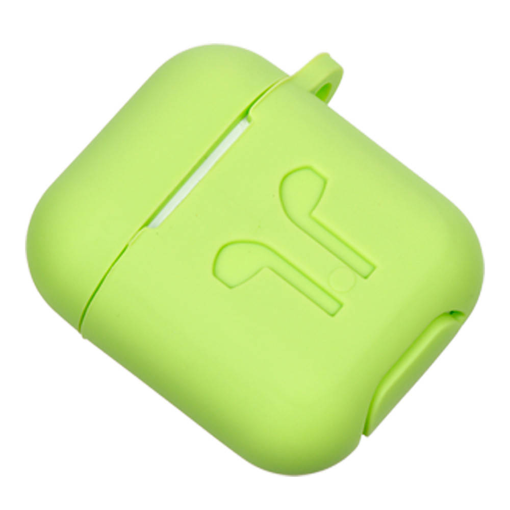 

Чехол силиконовый HOCO для Apple AirPods 1/2 (с карабином) №19, Зелёный