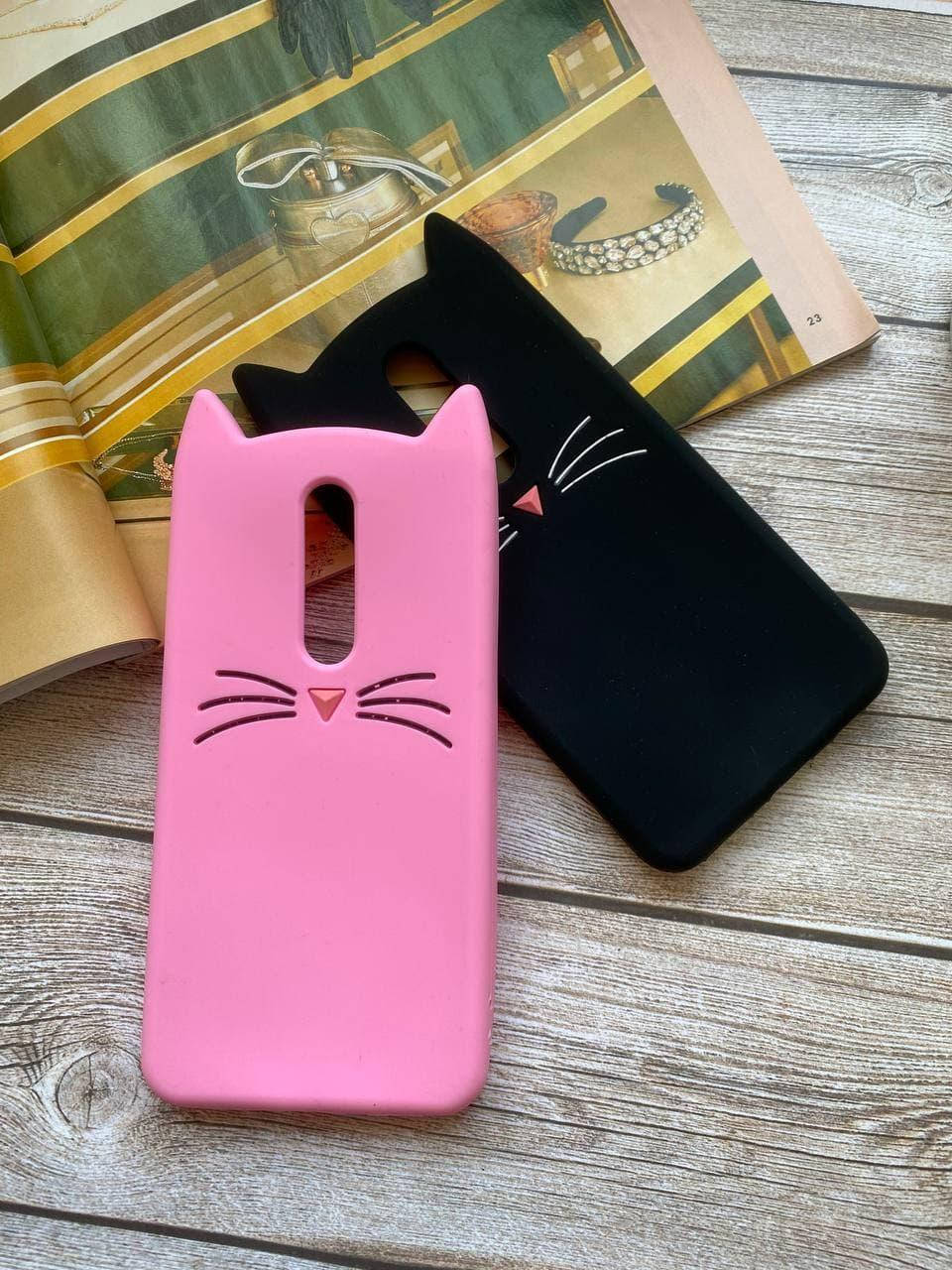 

3D Чехол для Meizu M6 Note Котик с ушками и усиками, Разные цвета