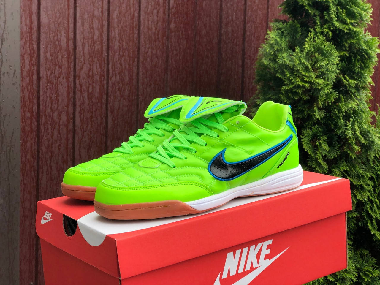 

Мужские кроссовки футзалки Nike Tiempo, салатовые (11172) 43, Салатовый