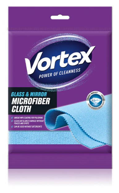 

Серветка з мікрофібри Vortex для скла та дзеркал