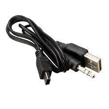 

Кабель Mini-USB AUX антенна шнур портативной колонки 0.5m Черный