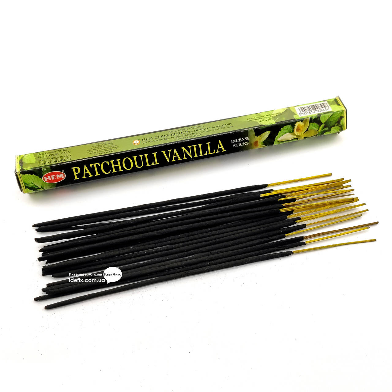 

Благовоние Patchouli Vanilla HEM 20шт/уп. Аромапалочки Пачули ваниль (27646)