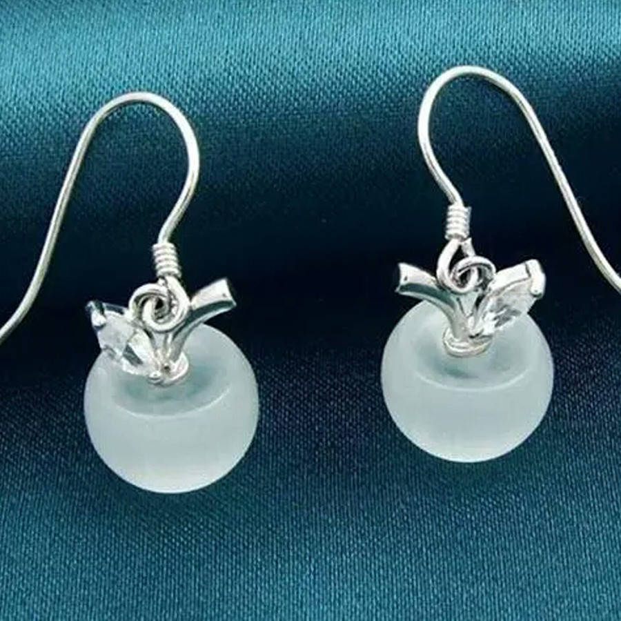 

Серьги капельки ювелирная бижутерия посеребрение 4610-а