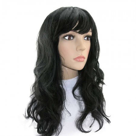 

Парик волнистый из искуственных волос 55 ±5 см черный