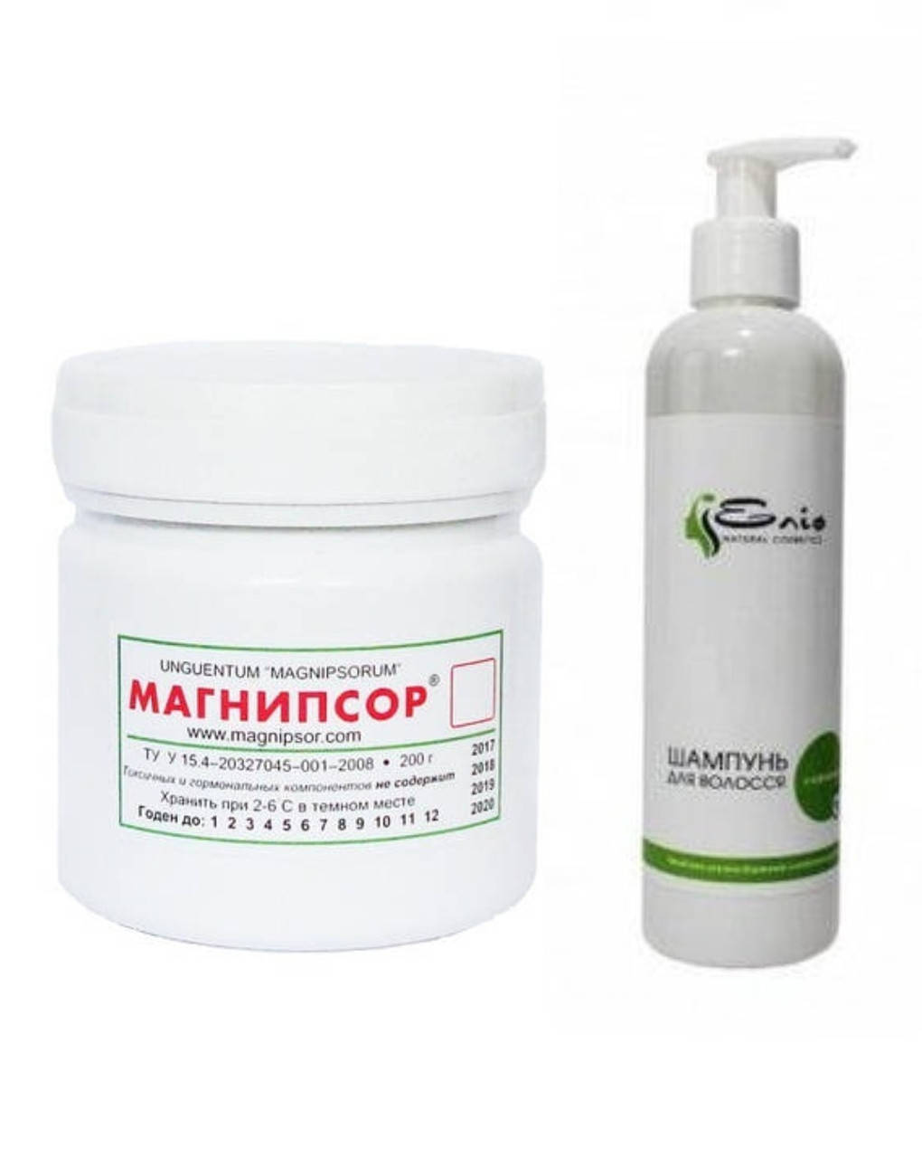 

Магнипсор мазь (200 гр) и шампунь Елиф (250 мл) Набор.