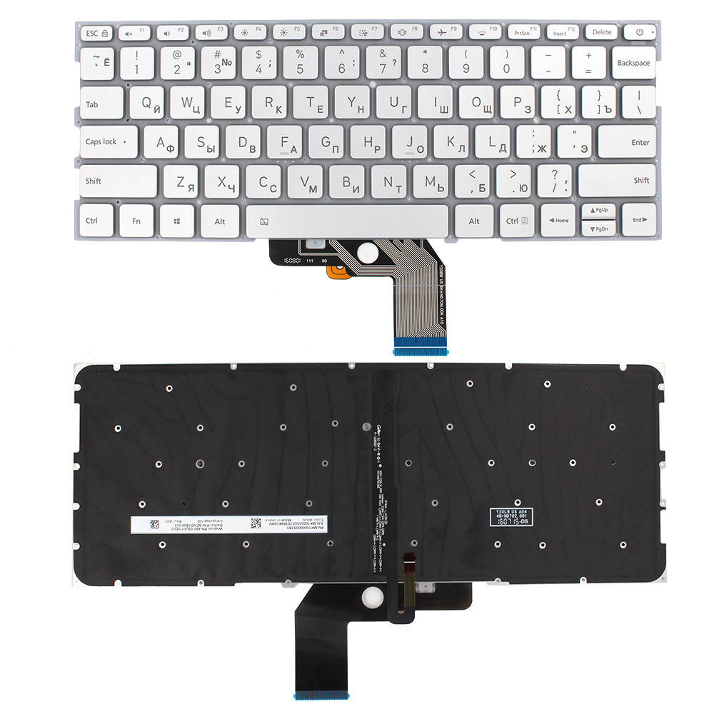 

Оригинальная клавиатура для ноутбука XiaoMi Air 13,3 RU с подсветкой без рамки