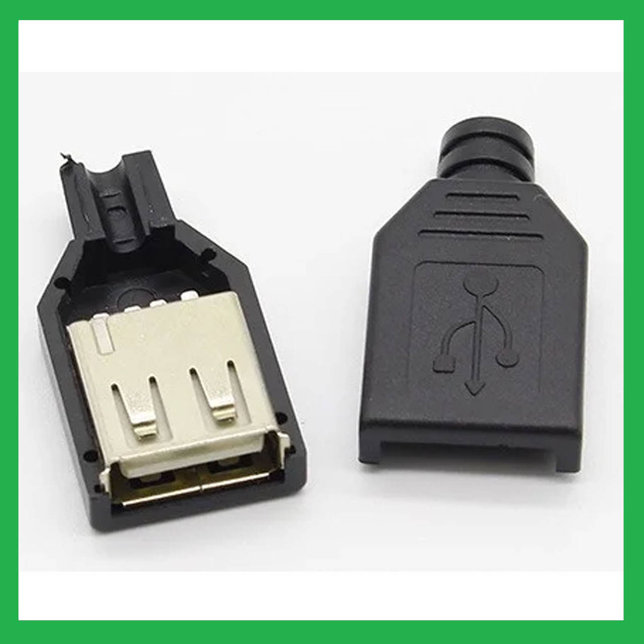 

USB разъем штекер мама в разборном корпусе 4pin