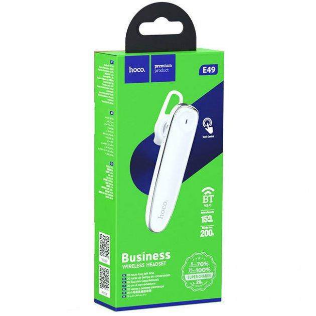 

Bluetooth-гарнитура Hoco E49 белый, Разные цвета