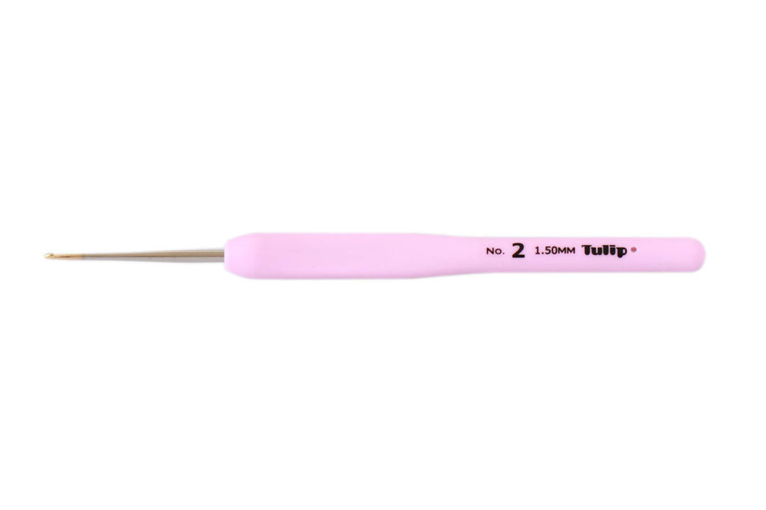 

Крючок Tulip Etimo Rose с мягкой ручкой №2, 1.5mm-14сm