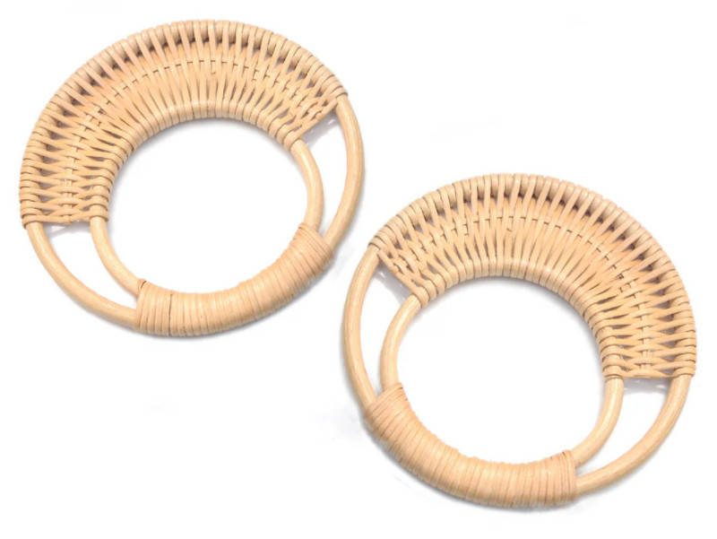 

Ручка для сумки, плетенная, светлая, пара