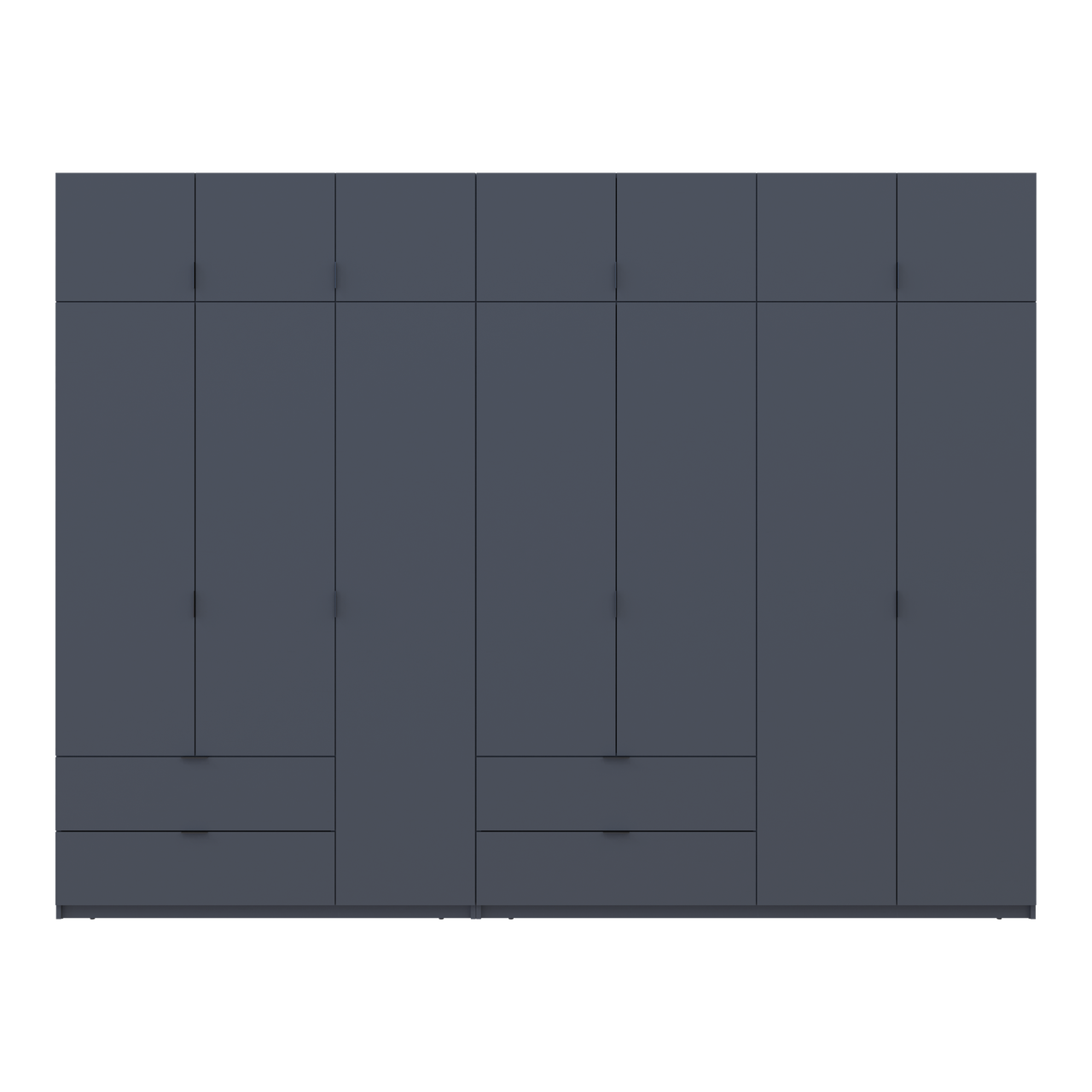 Розпашна Шафа для одягу Doros Лукас Графіт 3+4 ДСП 315х50х240 (42005137) 4