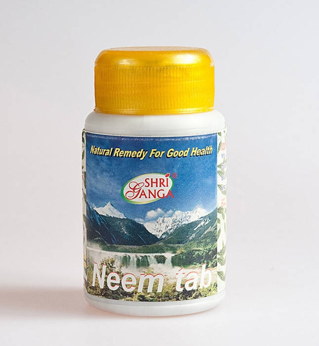 

Ним Шри Ганга 100 табл (Neem Shri Ganga) - очищение кожи, противовоспалительное