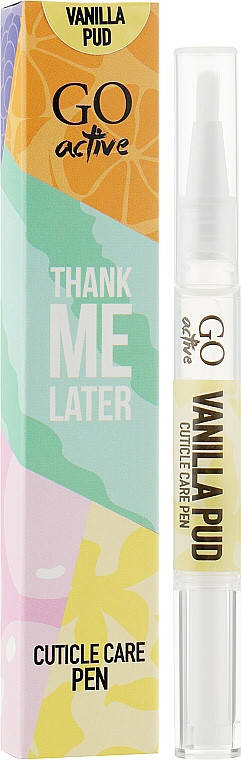 

Олія для кутикули GO Active Cuticle Oil Vanilla Pud 2,5 мл, Прозрачный