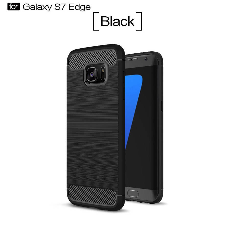 

TPU чехол накладка Urban для Samsung Galaxy S7 Edge (5 цветов) чёрный