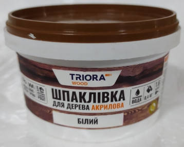 

Шпаклевка для дерева акриловая белая TRIORA 0,4кг, Белый