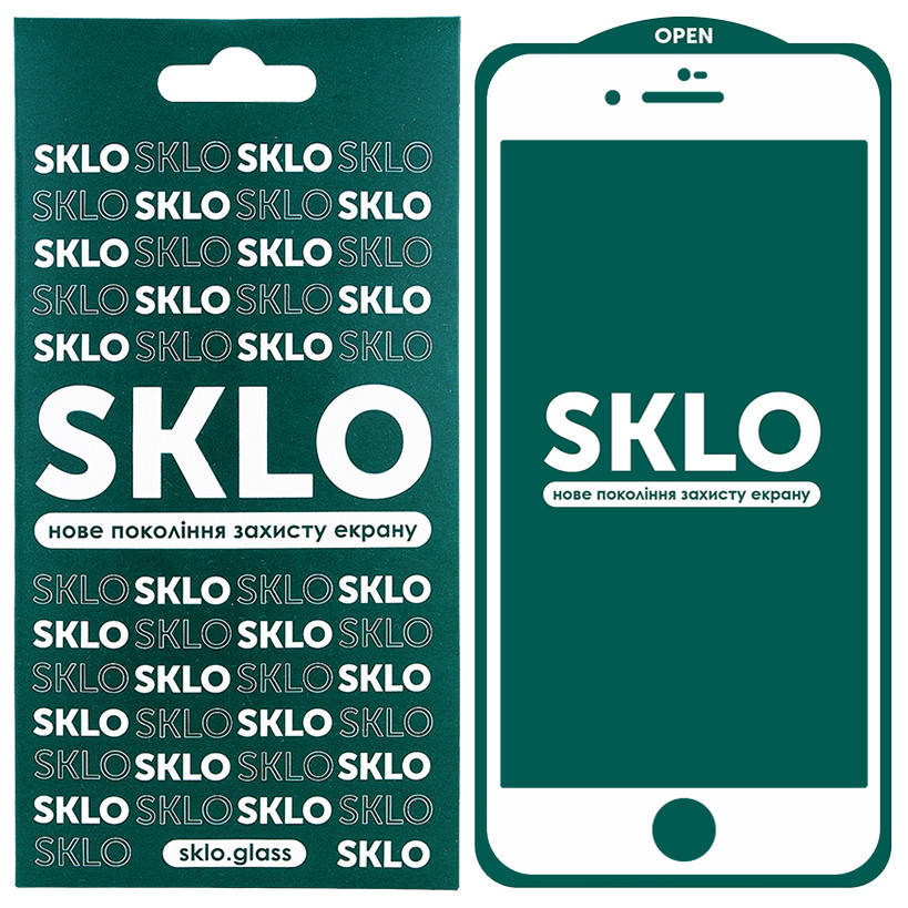 

Защитное стекло SKLO 5D для Apple iPhone 7 / 8 / SE (2020), Белый