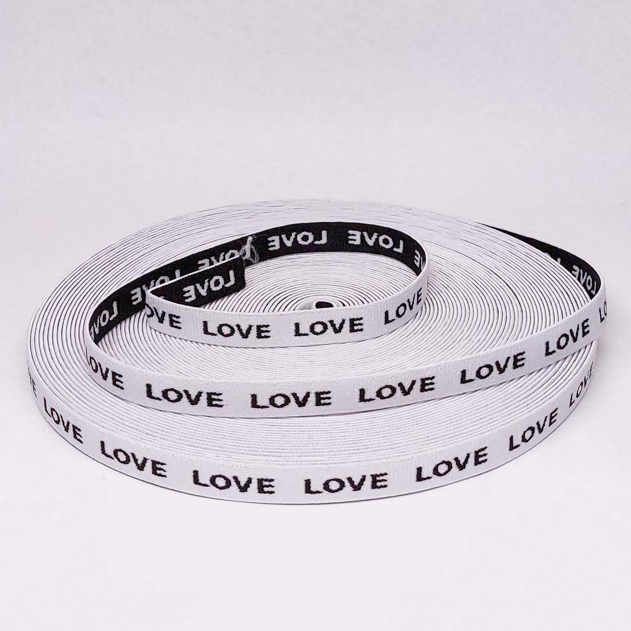 

Резинка с логотипом полиамидная 15 мм "LOVE"