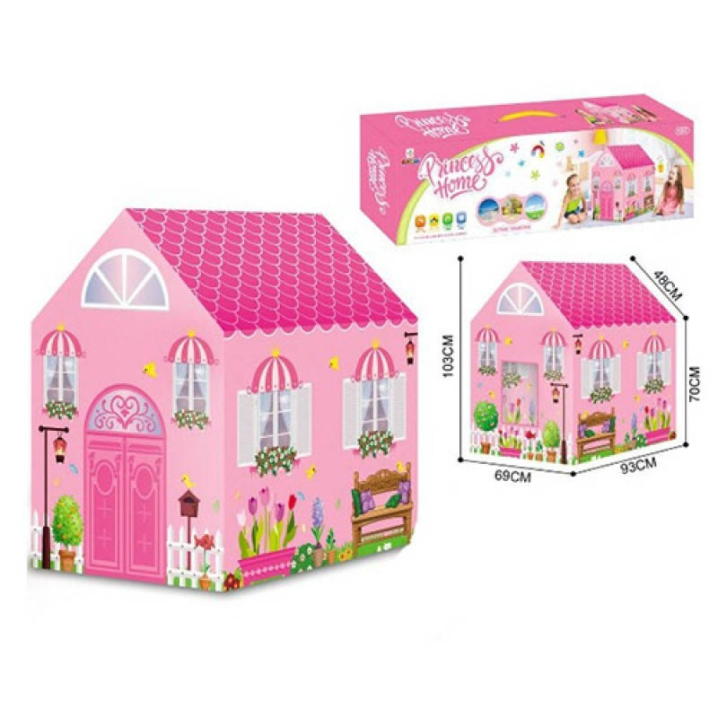 

Игровая палатка Замок принцессы, на колышках, вход на завязки