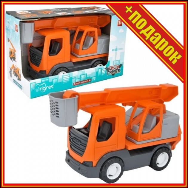 

` [39888] Авто "TechTruck" підйомник в коробці,Игрушечные эвакуаторы,Игрушечная машинка,Строительные игрушки