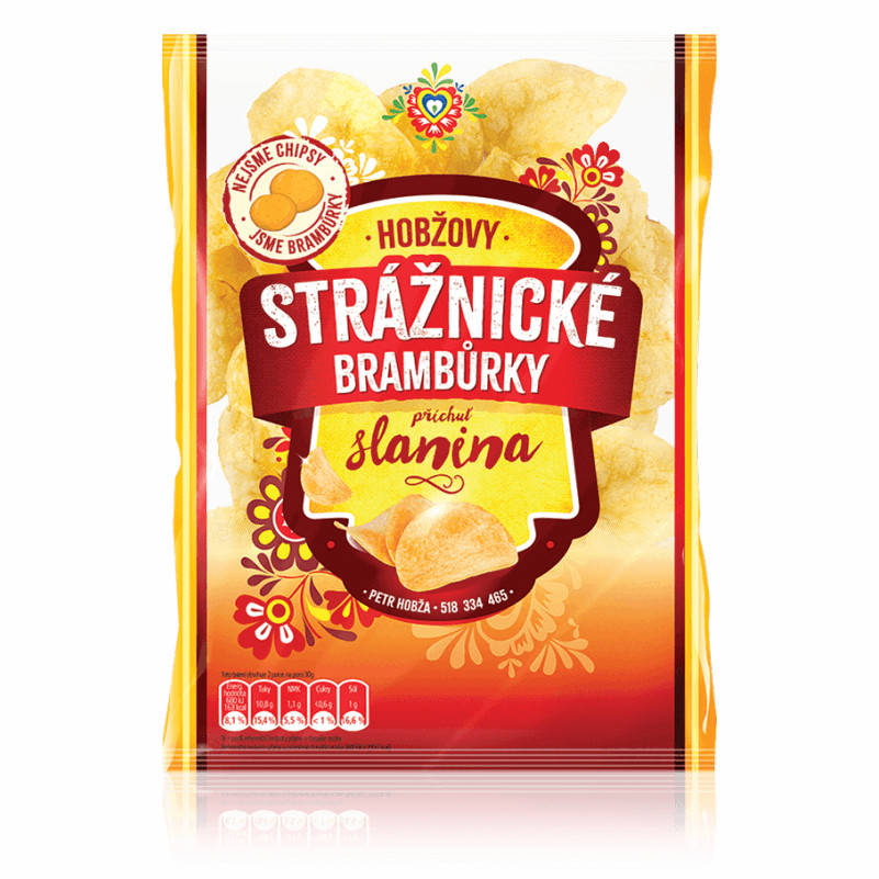 

КАРТОФЕЛЬНЫЕ ЧИПСЫ STRÁŽNICKÉ BRAMBŮRKY SLANINOVÉ БЕКОН 60 Г