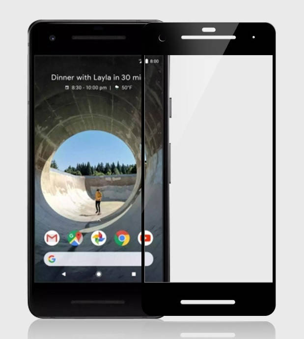 

Полноэкранное защитное стекло Mocolo Full Cover для Google Pixel 2, Черный