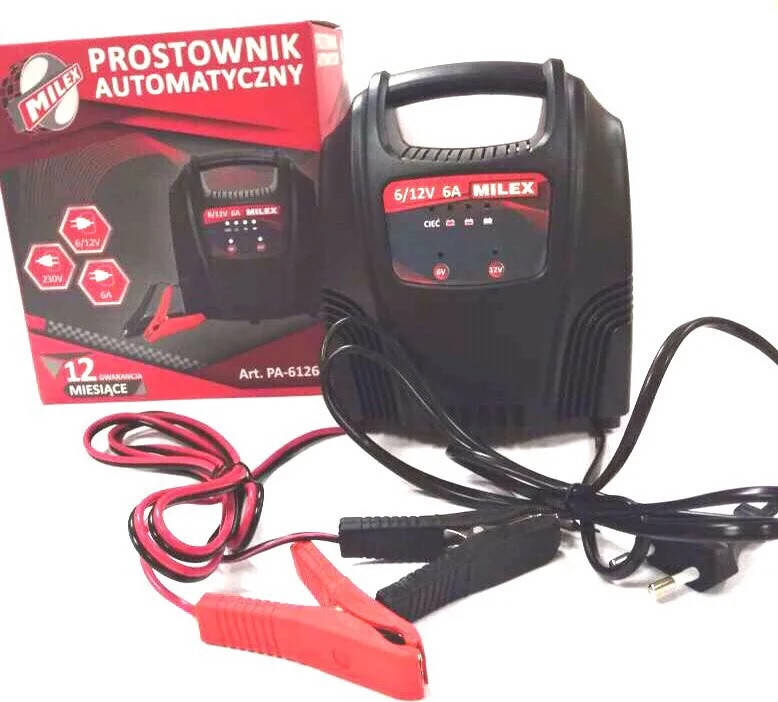 

Зарядное устройство 6А – 6/12V "Milex" PA-61260