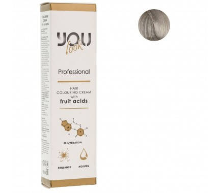 

Стойкая профессиональная крем-краска You Look Professional 9.1 Екстра Светлый Блонд Пепельный 60 мл.