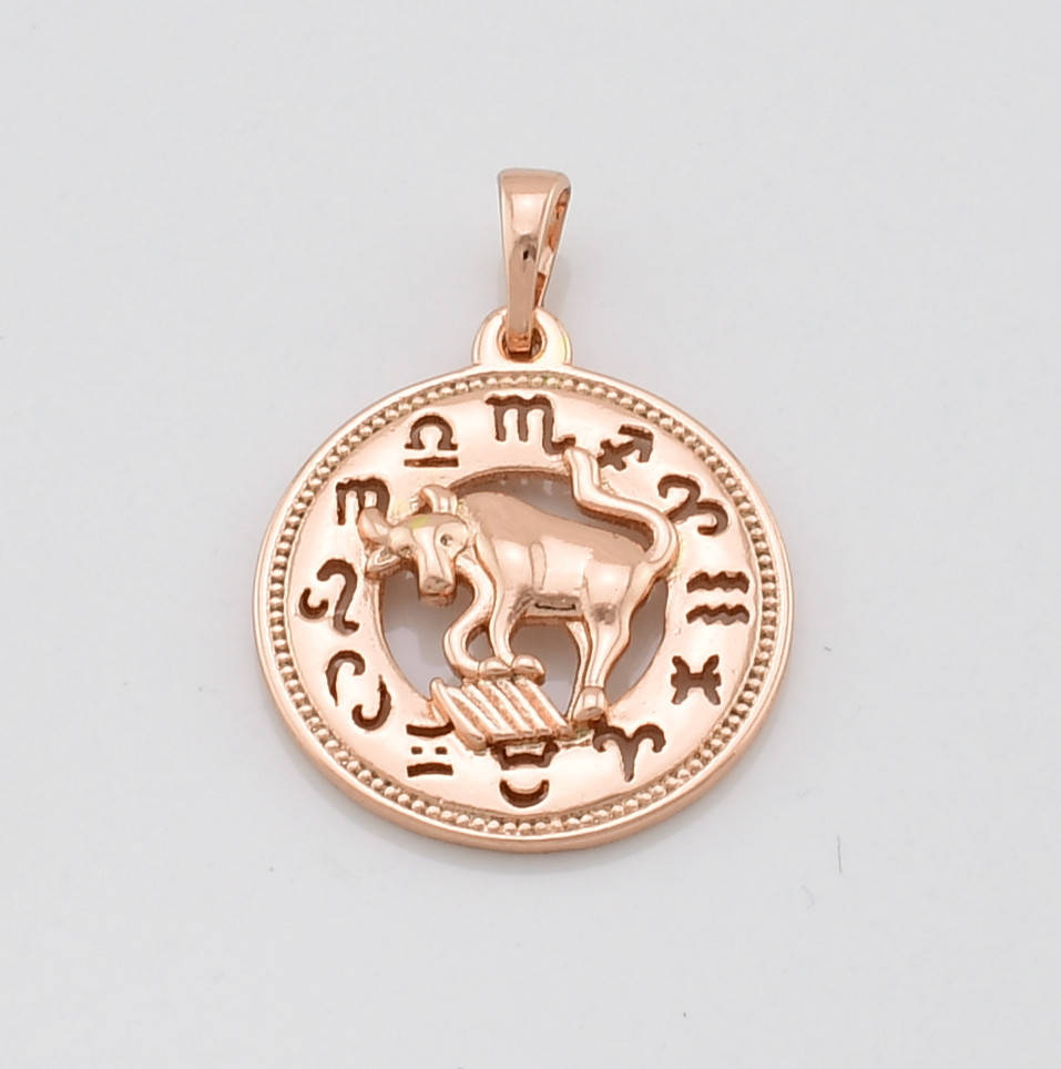 

Знак зодиака Xuping 80710 Телец размер 28х20 мм позолота РО