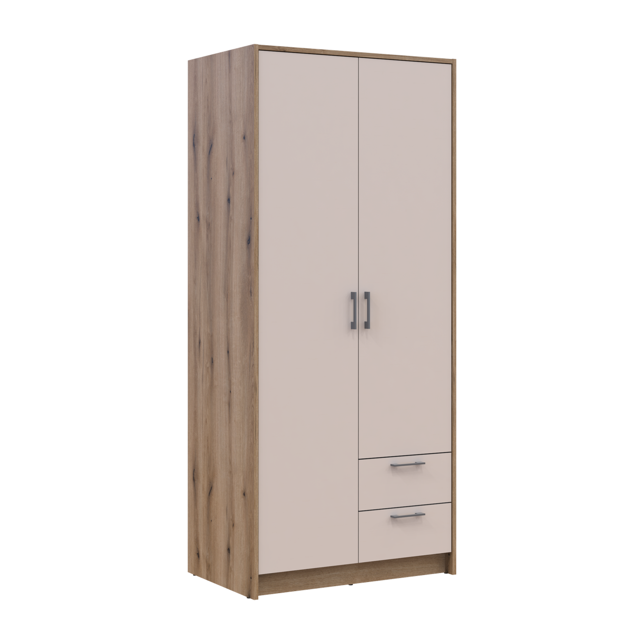 Розпашна Шафа для одягу Doros Ронді Дуб Артізан/Кашемір 2ДСП 82х52х195 (80737805) 7