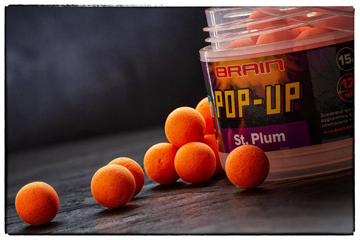 

Плавающие бойлы Brain Pop-Up F1 St. Plum (слива) 12 мм