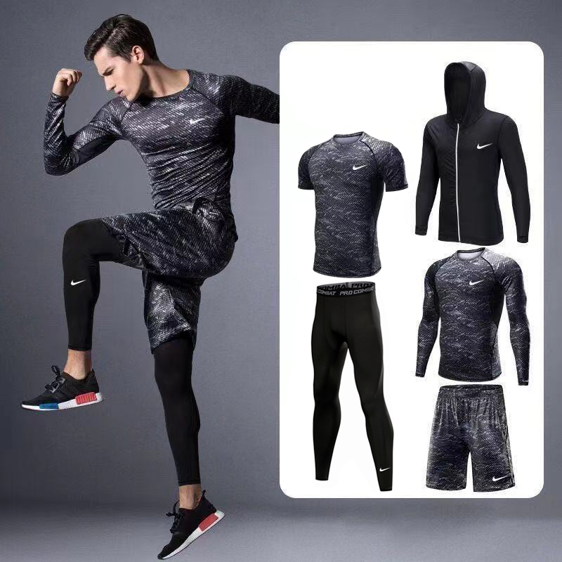 

Компрессионный комплект Nike 5 в 1 рашгард, леггинсы, футболка!