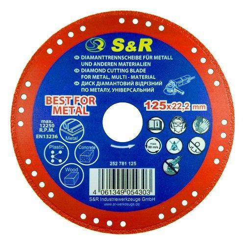 

Диск алмазный отрезной S&R 125x22.2 мм универсальный 252781125