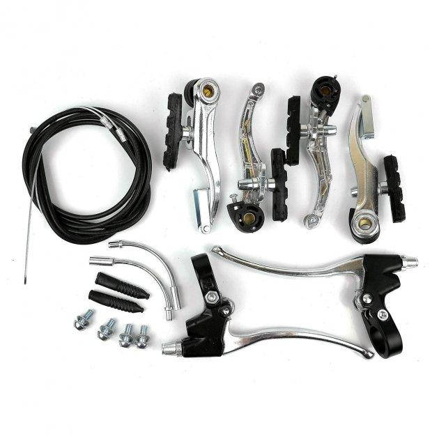 

Полный комплект велосипедных тормозов V-brake