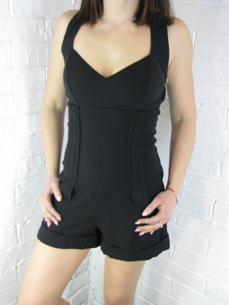 

Комбинезон женский с шортами " Zean" 0356 черный XS-S