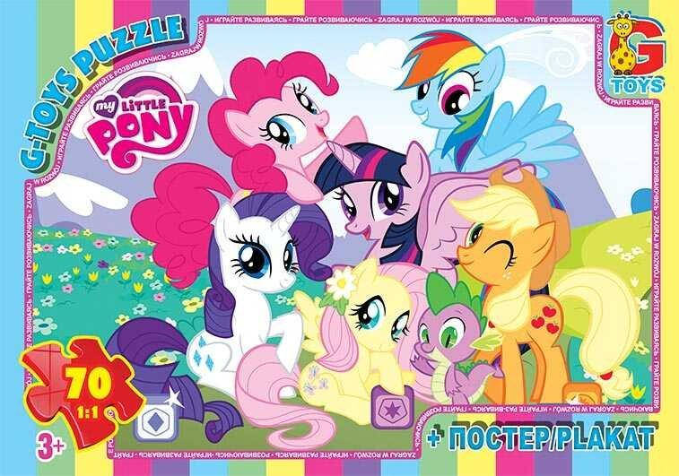 

Гр Пазлы 70 эл. "G Toys" "My little Pony" MLP 028 (62) +постер