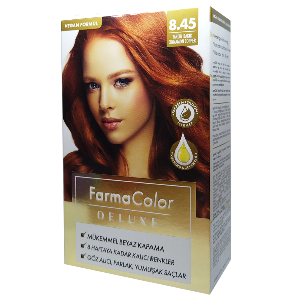

Крем-краска для волос Farma Color Deluxe Корица 8.45 Farmasi