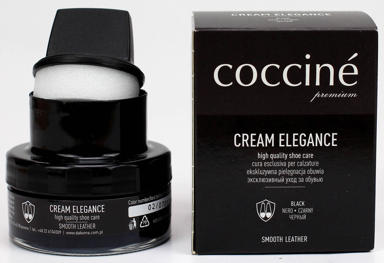 

Крем + губка Coccine CREAM ELEGANCE 50мл Черный