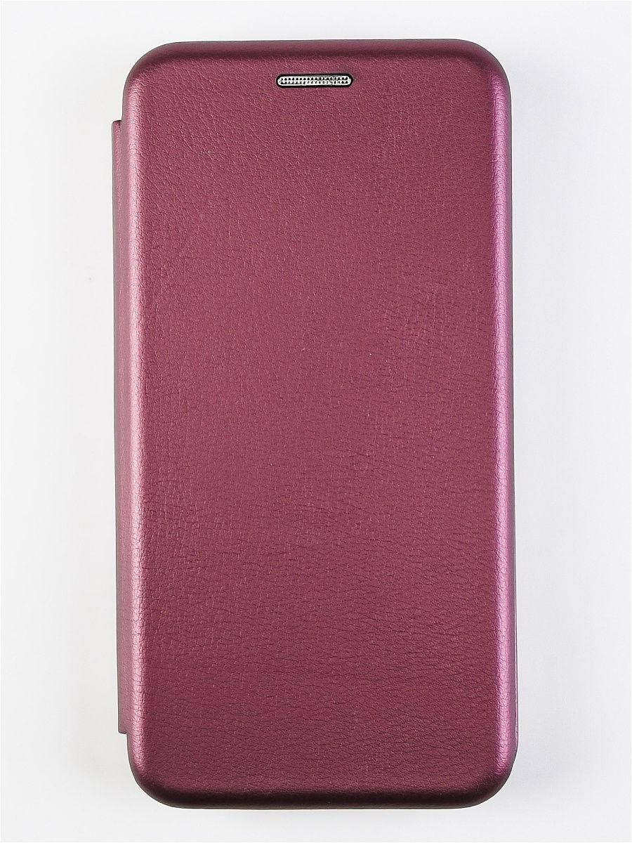 

Чехол книжка для IPhone XS / чехол на айфон xs (бордовый цвет) / книга на магните с отделением для карт