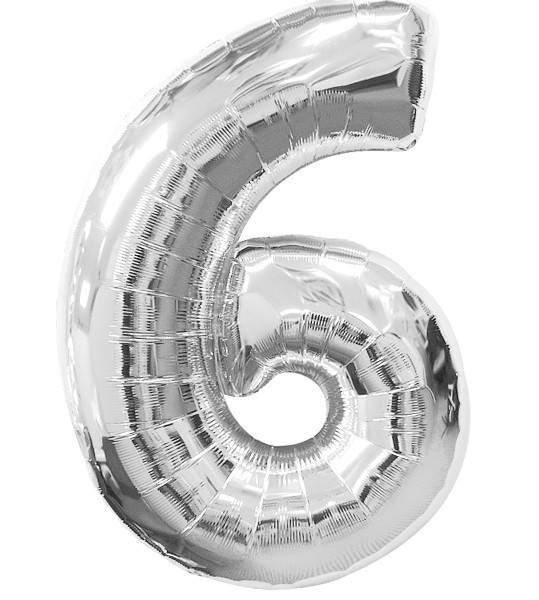 

Куля цифра "6". Колір:Срібло. Розмір: 80см.