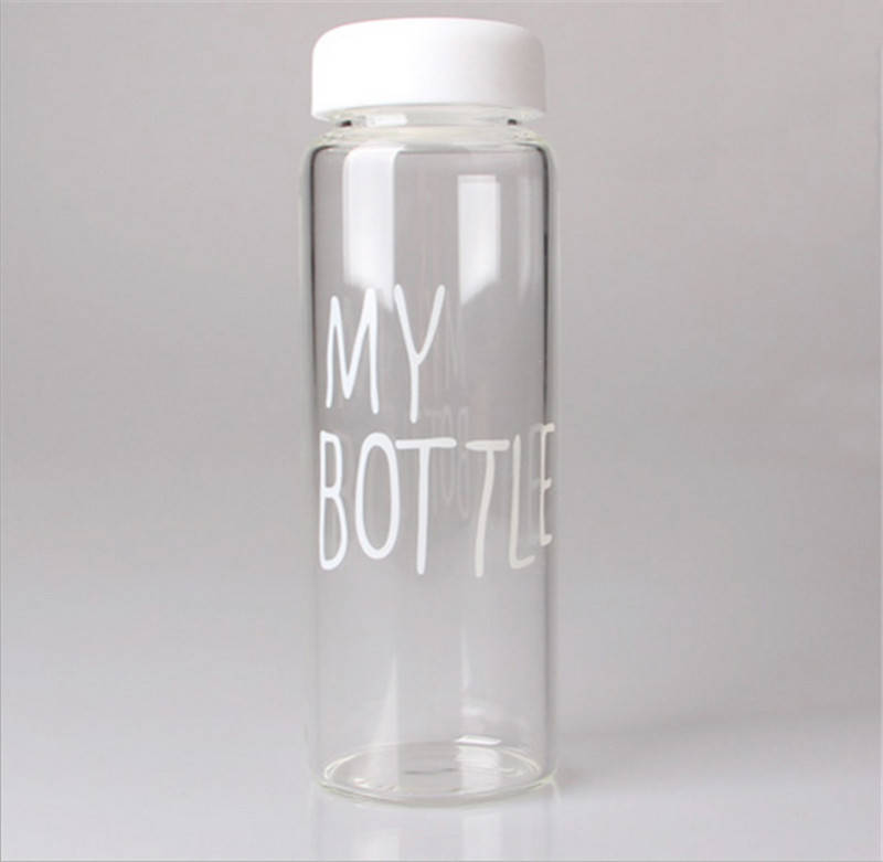 

Бутылка My bottle с льняным мешочком белый