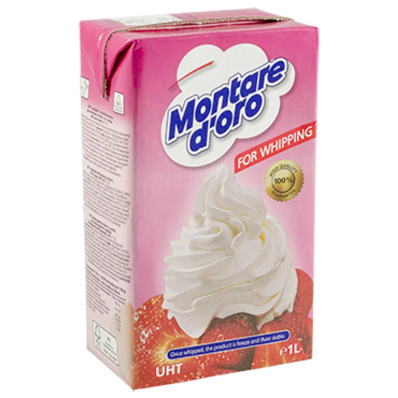 

Сливки растительные кондитерские 26% ТМ Montare D’oro 1 л