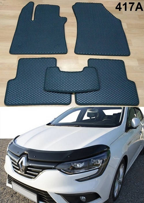 

Коврики ЕВА в салон Renault Megane 4 '16-, Черный
