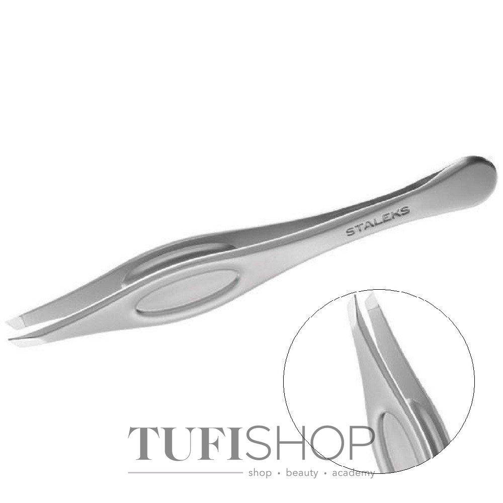 

Пинцет для бровей Staleks Beauty & Care 20 Type 4 (узкие скошенные кромки)