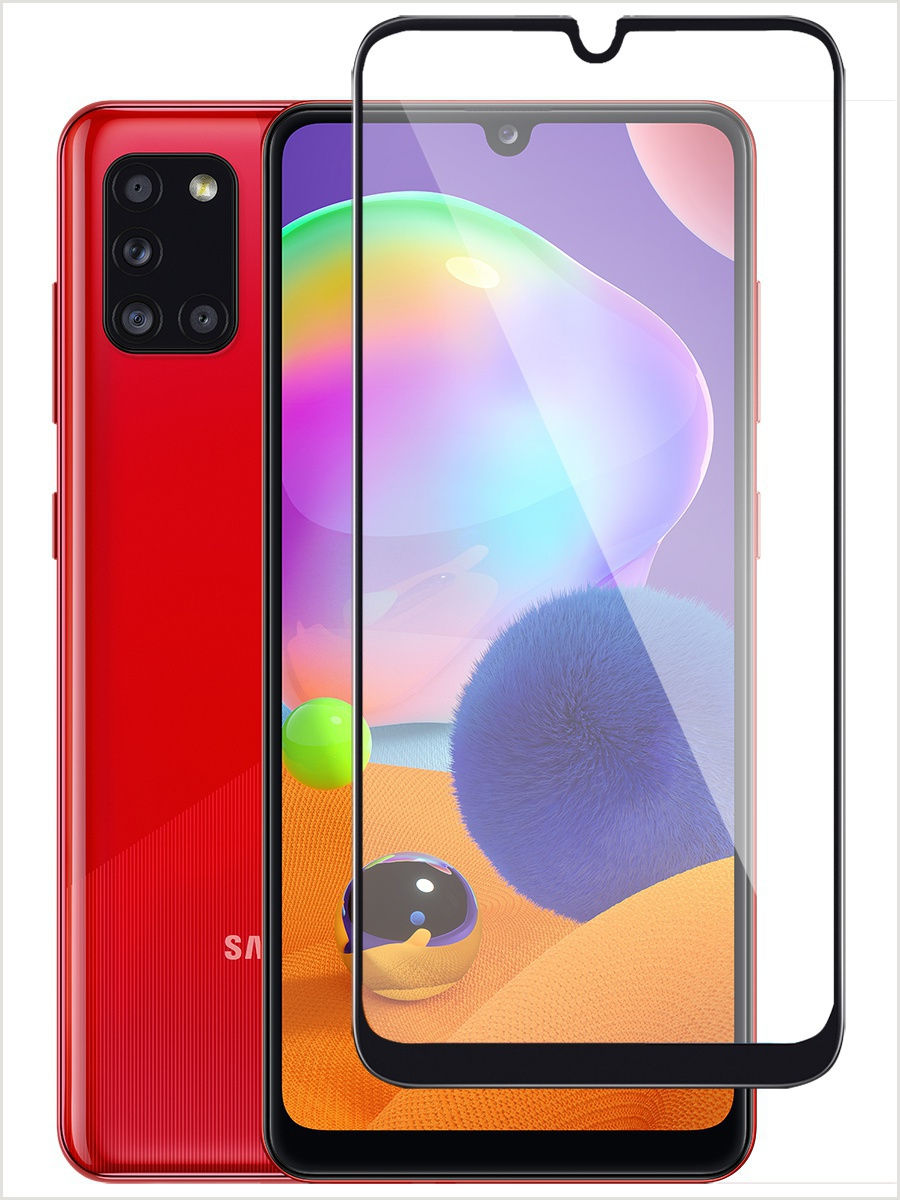 

Защитное стекло для телефона Samsung A31 / стекло защитное на самсунг а31 / 3D стекло для samsung a31, Черный