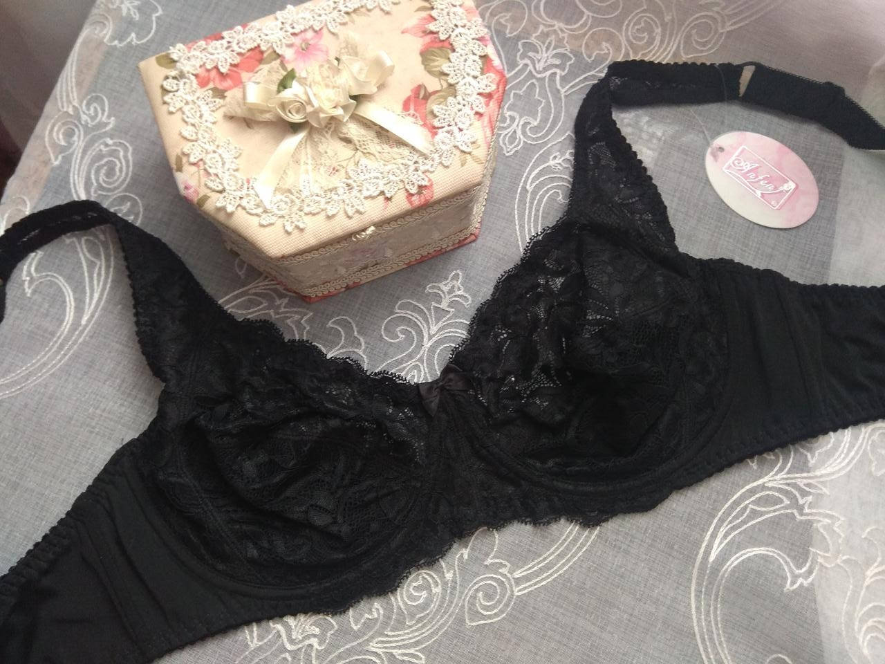 

80,85,90Е Бюстгальтер Anfen без поролона Soft чорний, Черный