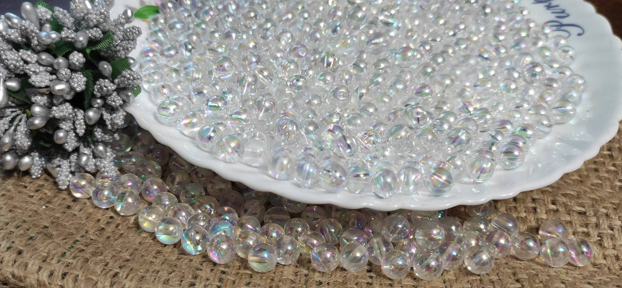 

Жемчуг с переливом , белые , 6 мм , набор 50 шт